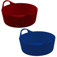 Flexibler Trog FlexBag 15 l flache Ausführung rot