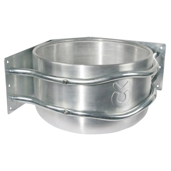 Kerbl Aluminium-Futtertrog 18 Liter Eckmontage
