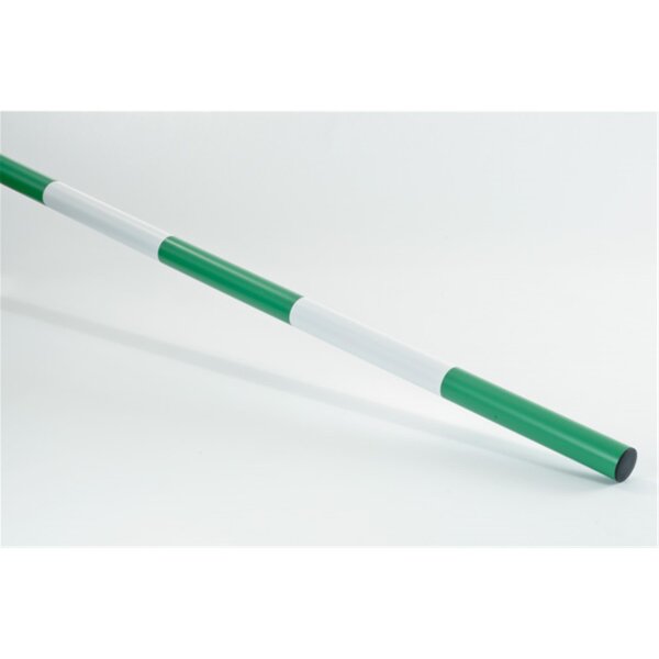 Hindernisstange aus Kunststoff zweifarbig TEILBAR grün/weiß