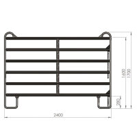 Roundpen (Longierzirkel) 6rohrig ca. 17,5m (17+1)