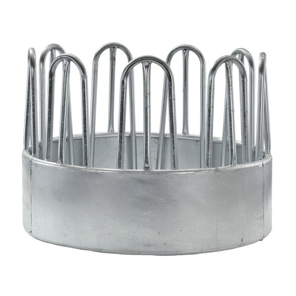 Rundraufe 9 Fressplätze 180cm mit Bügel