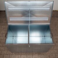 Futterwagen Peetz 120x90x60cm Deckel und Trennwand abschließbar