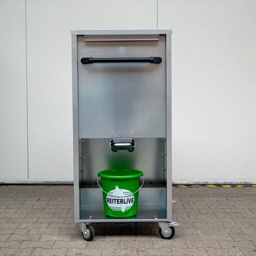 Reiterlive Futtersilo 200L fahrbar 116,5x60x60cm