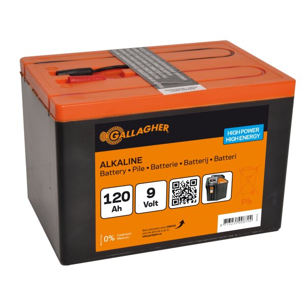 Gallagher Alkaline Trockenbatterie 9V, 55Ah