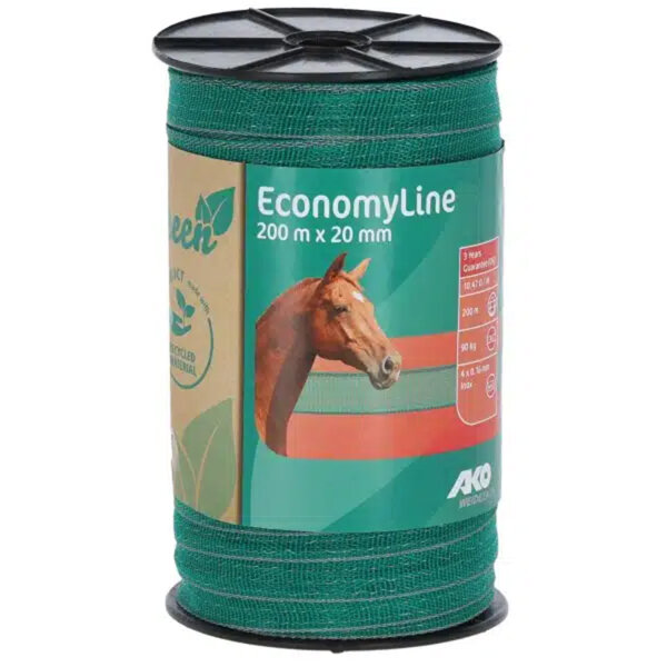 AKO Weidezaunband EconomyLine grün/grau 20mm x 200m