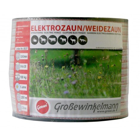 Growi Weidezaunband SuperLine 20mm x 200m