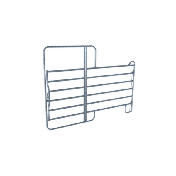 Stalldiscounter Weidepanel 6-rohrig mit Tor 240cm Länge 220cm Höhe
