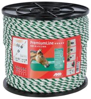 AKO Weidezaunseil PremiumLine weiß/grün 6,5mm...