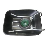 Schubkarre 200 Liter 1 Rad verzinkt Bausatz pink