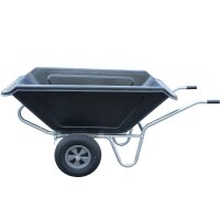 Kippkarre 400 Liter verzinkt schwarz