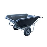 Kippkarre 400 Liter verzinkt schwarz