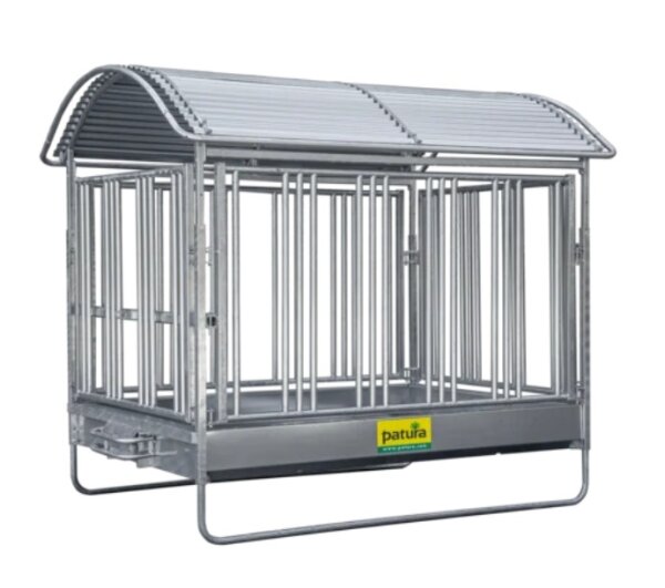 Patura Großballenraufe mit Sicherheits-Pferdefressgittern 3x2 Meter